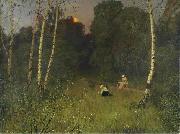 Nikolay Nikanorovich Dubovskoy Twilight oil painting on canvas